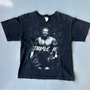 WWE Black Short Sleeve Tee Triple H women’s Small